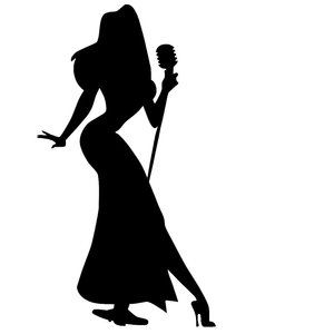 Roger Rabbit's Jessica Rabbit Sexy Vinyl Decal Sticker x2